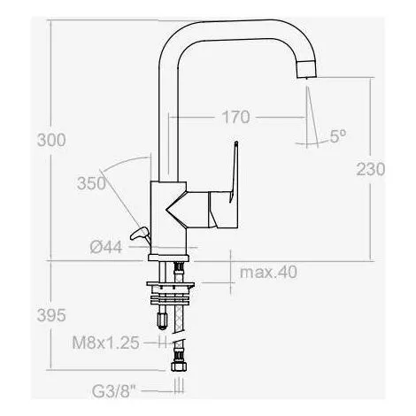 Mitigeur Lavabo Bec Haut Avec Tirette Titanium Ramon Soler 2 Mitigeur Lavabo Bec Haut Avec Tirette Titanium Ramon Soler – Image 2