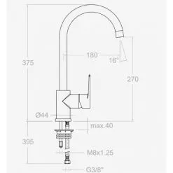 Mitigeur Lavabo Bec Haut Orientable Titanium Ramon Soler 5 Mitigeur Lavabo Bec Haut Orientable Titanium Ramon Soler -Ramon Soler Soldes 10972710 3