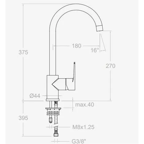 Mitigeur Lavabo Bec Haut Orientable Titanium Ramon Soler 3 Mitigeur Lavabo Bec Haut Orientable Titanium Ramon Soler – Image 3