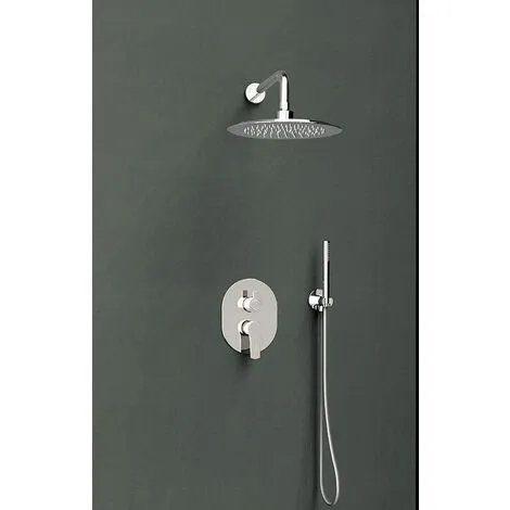 Ensemble Mitigeur Douche Encastré Avec Douche De Tête Et Douchette Titanium Ramon Soler 2 Ensemble Mitigeur Douche Encastré Avec Douche De Tête Et Douchette Titanium Ramon Soler – Image 2