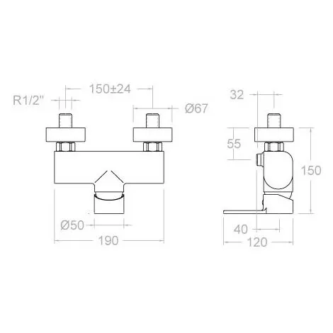 Mitigeur Douche Avec Ensemble T1 RS-Q - Ramon Soler 9308T1 2 Mitigeur Douche Avec Ensemble T1 RS-Q - Ramon Soler 9308T1 – Image 2