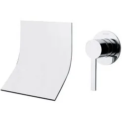 RAMON SOLER Mitigeur Lavabo Mural à Encastrer Avec Bec Cascade DRAKO