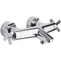 RAMON SOLER Mitigeur Thermostatique Bain-douche. Entraxe 150 Mm +/- 24mm.Poignées Laiton. Blocage T°38°C, RS-CROSS