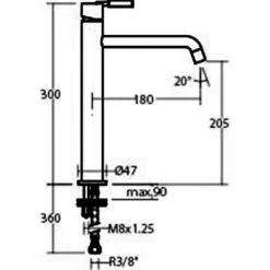 RAMON SOLER Mitigeur De Lavabo ATICA Hauteur 300mm -Ramon Soler Soldes 24385232 3
