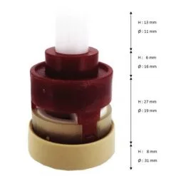 Cartouche Céramique 3 Voies Pour Inverseur à Encastrer Ramon Soler -Ramon Soler Soldes 27643287 4