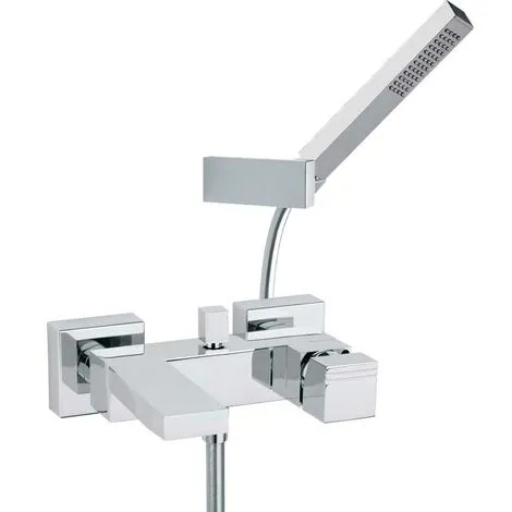 Mitigeur Bain-douche Entraxe 150mm +/- 24mm Saillie 196mm + Ensemble 4749MK KUATRO - Ramon Soler 1 Mitigeur Bain-douche Entraxe 150mm +/- 24mm Saillie 196mm + Ensemble 4749MK KUATRO - Ramon Soler