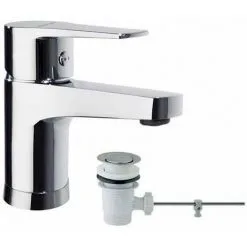 Mitigeur Lavabo Avec Vidage ABS Titanium Ramon Soler