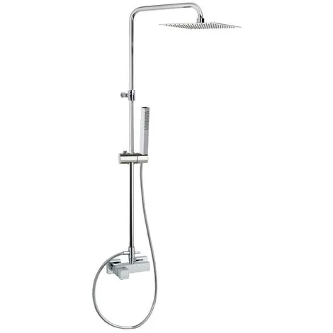 Colonne De Douche Mitigeur Kuatro Avec Douchette Laiton Et Flexible - Ramon Soler 1 Colonne De Douche Mitigeur Kuatro Avec Douchette Laiton Et Flexible - Ramon Soler
