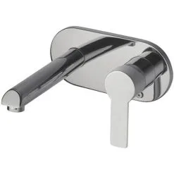 RAMON SOLER Mitigeur Lavabo Mural à Encastrer RS-Q économie D'eau Avec Plaque 220x100 Et Bec 240mm - RamonSoler - 932003