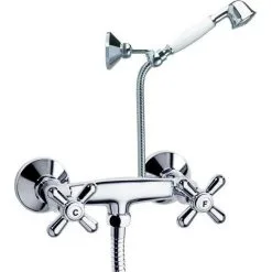 Mélangeur Douche GAUDI Avec Tête Céramique 1/2 Tour Et Ensemble Flexible Douchette - Ramon Soler - 3108CG