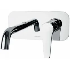 Mitigeur Lavabo Mural à Encastrer YPSILON PLUS Avec Plaque 220x100mm Et Bec 190mm - Ramon Soler - 642002