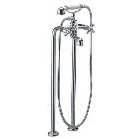 Colonne De Douche GAUDI Avec Douche De Tête Ø200mm, Douchette Laiton Et Tête Céramique 1/2 Tour - Ramon Soler - 3158CG 1 Colonne De Douche GAUDI Avec Douche De Tête Ø200mm, Douchette Laiton Et Tête Céramique 1/2 Tour - Ramon Soler - 3158CG