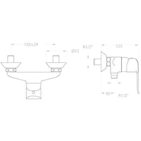 Mitigeur Douche YPSILON PLUS Avec Ensemble Douchette Et Support - Ramon Soler - 6408T3 2 Mitigeur Douche YPSILON PLUS Avec Ensemble Douchette Et Support - Ramon Soler - 6408T3 – Image 2