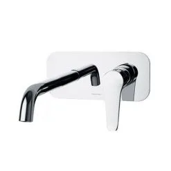 Mitigeur Lavabo Mural à Encastrer YPSILON PLUS Avec Plaque 220x100mm Et Bec 240mm - Ramon Soler - 642003