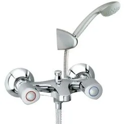 Mélangeur Bain-douche ECO Avec Ensemble Douchette Et Support - Ramon Soler - 7006VM4